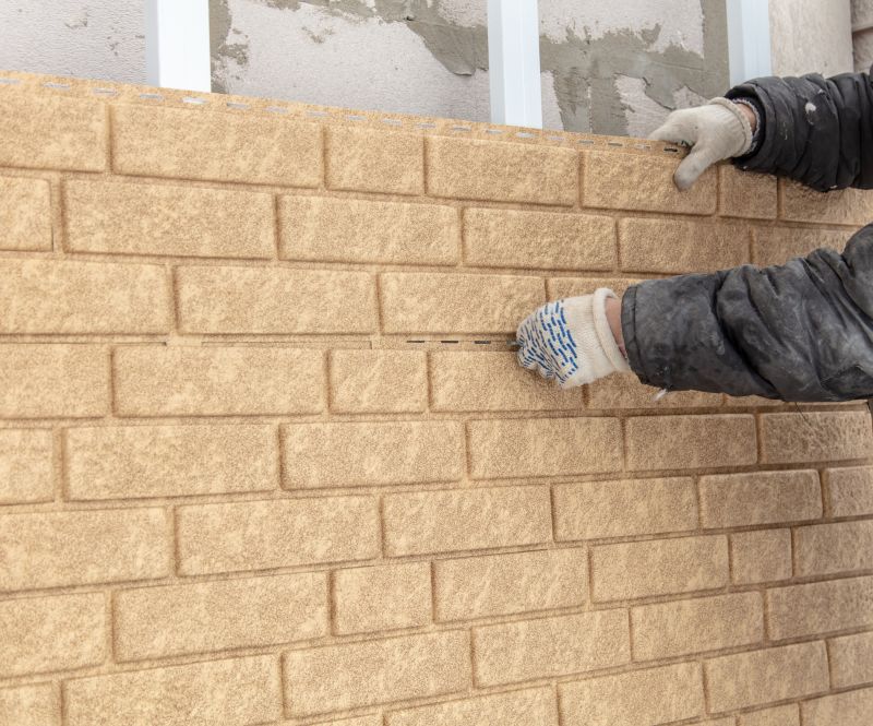 Faux Brick Siding Installation