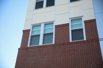 Faux Brick Siding on Commercial Building