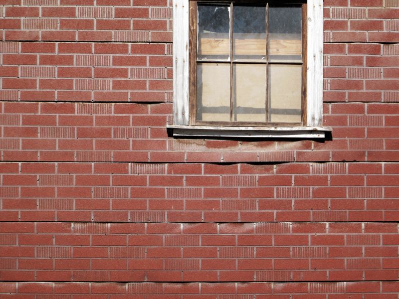 Close-up of Faux Brick Siding Material
